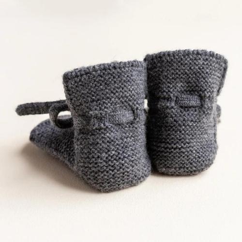 Hvid original booties charcoal | slofjes-5