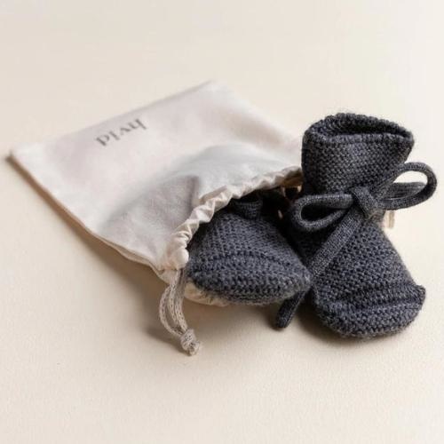Hvid original booties charcoal | slofjes-6