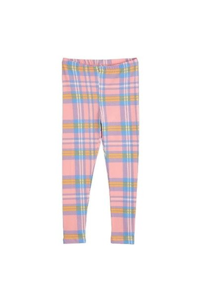 Mini Rodini Check aop leggings Pink | broek