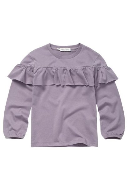 Sproet & Sprout Ruffle T-shirt Ice purple | tee