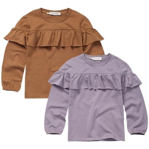 Sproet & Sprout Ruffle T-shirt Ice purple | tee-2