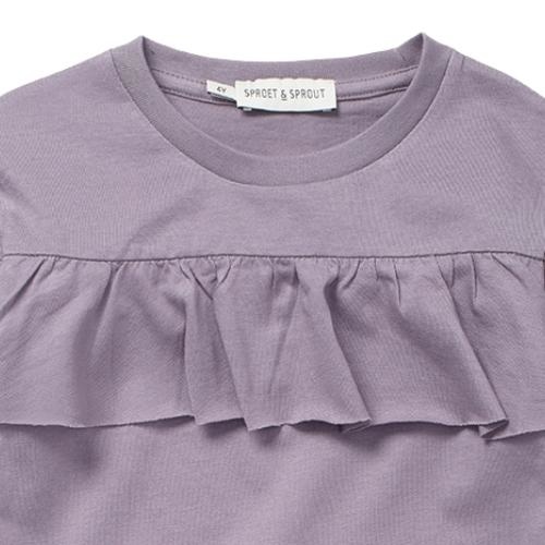 Sproet & Sprout Ruffle T-shirt Ice purple | tee-3