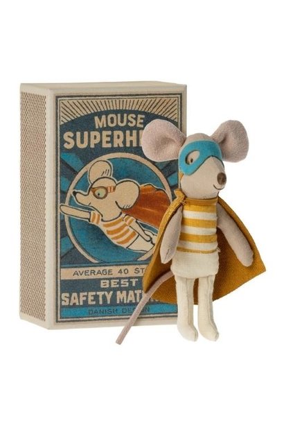 Super hero mouse in matchbox, Little brother | muis