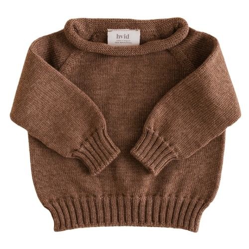 Hvid Sweater 100% wool Georgette Mocha | trui-5