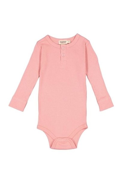 MarMar Copenhagen Body LS Baby Modal Pink Delight | romper