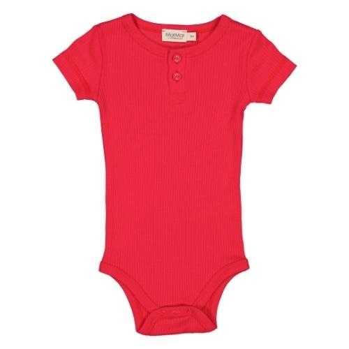 MarMar Copenhagen Body SS Baby Modal Red Currant | romper-1