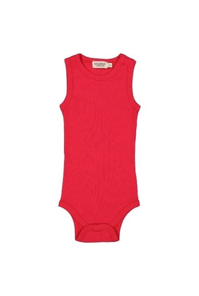 MarMar Copenhagen Body Sleeveless Baby Modal Red Currant | romper