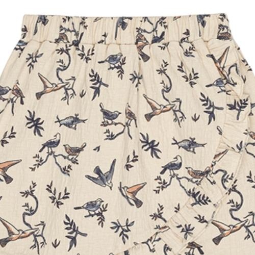 House of Jamie Wrap Skirt Botanical Birds | rok-4