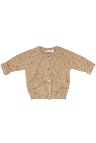 Phil&Phae Cashmere-blend baby cardigan grain | vest