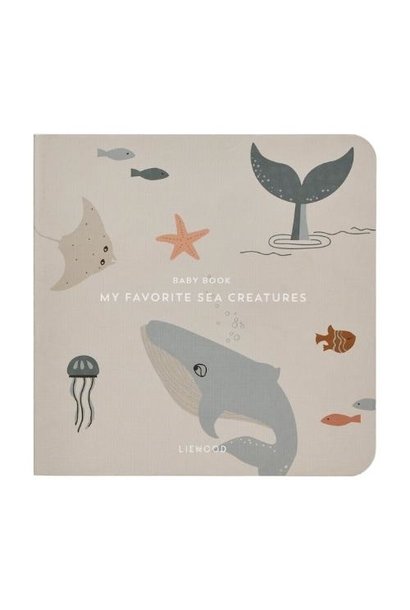 Liewood Bertie baby book Sea creature Sandy | babyboekje