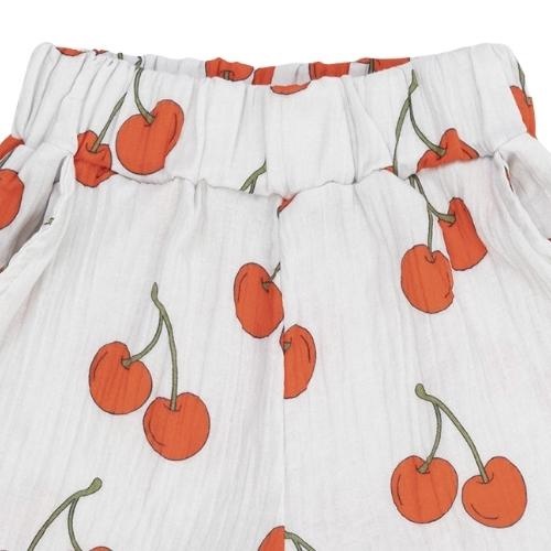 CarlijnQ Cherry - girls short with pockets | korte broek-5