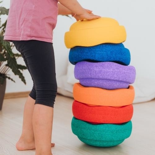 Stapelstein Original Rainbow Set Classic 6 stenen | speelgoed-3