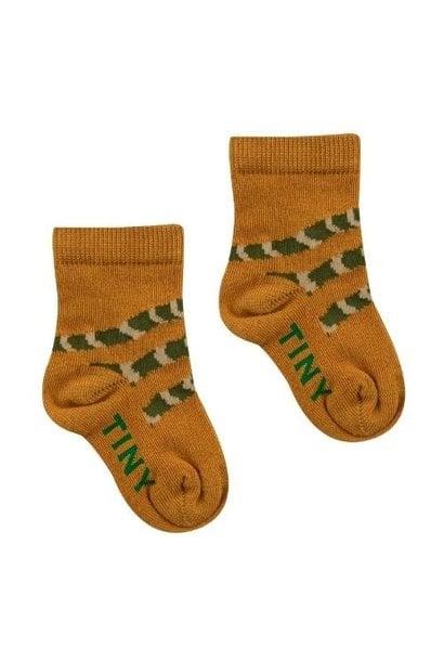 Tinycottons Snake Medium Baby Socks toffee | sokken