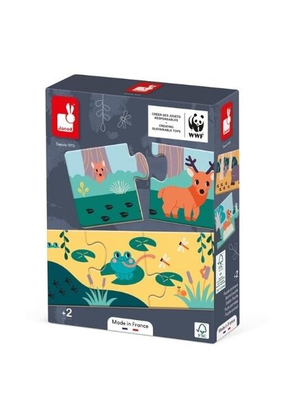 Janod WWF - Combinatiepuzzel Spoorzoeken | puzzel