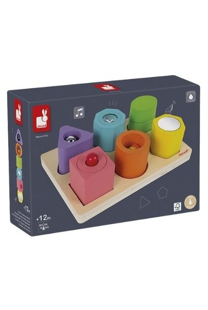 Janod Wood - Vorm en geluid puzzel | speelgoed