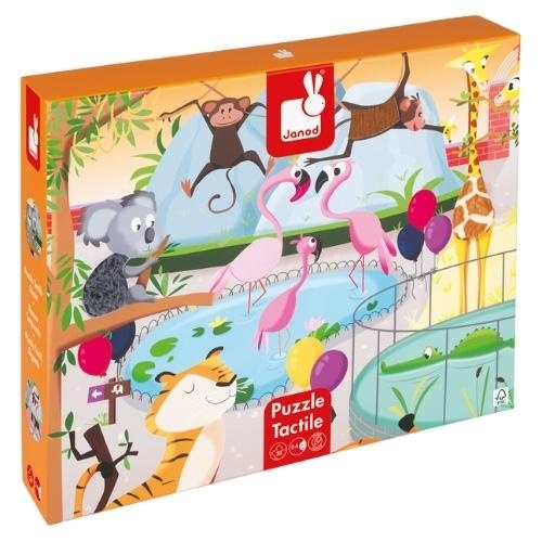 Janod Voelpuzzel - Een dag in de dierentuin | puzzel-1