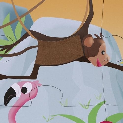 Janod Voelpuzzel - Een dag in de dierentuin | puzzel-3