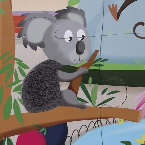 Janod Voelpuzzel - Een dag in de dierentuin | puzzel-4