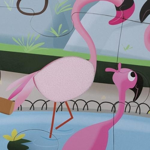 Janod Voelpuzzel - Een dag in de dierentuin | puzzel-8