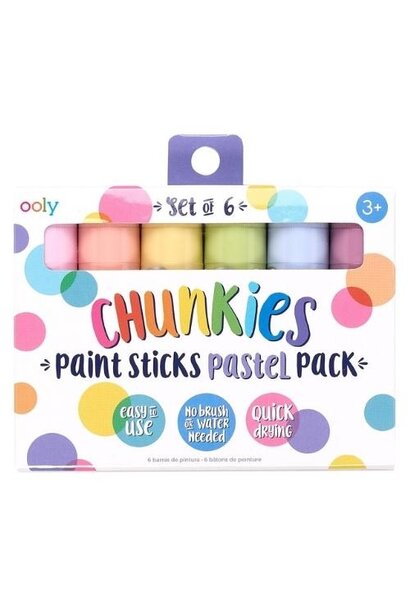 Ooly Chunkies Paint Sticks - Pastels | waskrijt