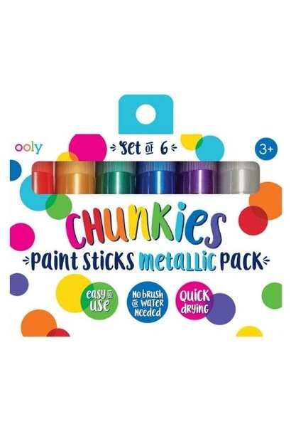 Ooly Chunkies Paint Sticks - Metallic | waskrijt