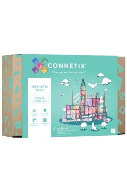 Connetix Magnetic Tiles Pastel Ball Run Pack 106 piece | knikkerbaan