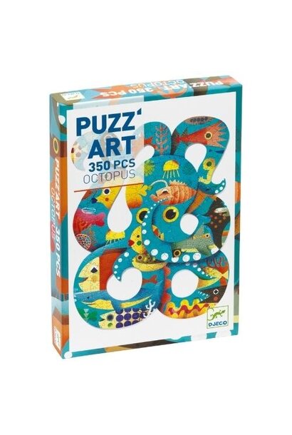 Djeco vormenpuzzel "Puzz'Art Octopus" inktvis - 350 stukjes | puzzel