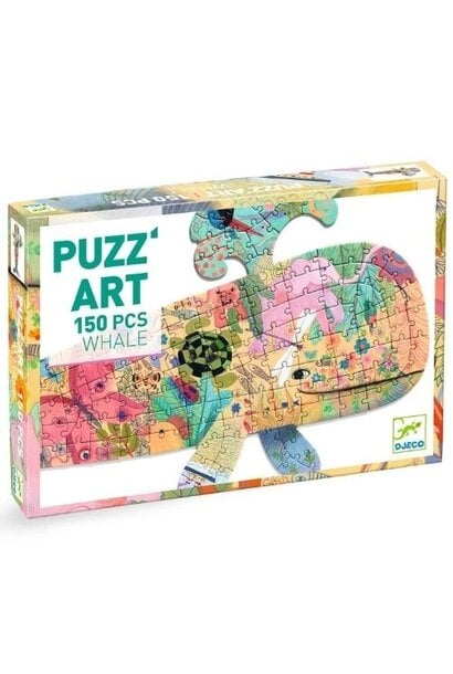 Djeco vormenpuzzel "Puzz'Art Whale" walvis - 150 stukjes | puzzel