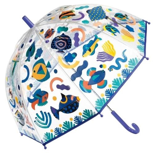 Djeco umbrella "Magic Fish" zeedieren | kinderparaplu-1