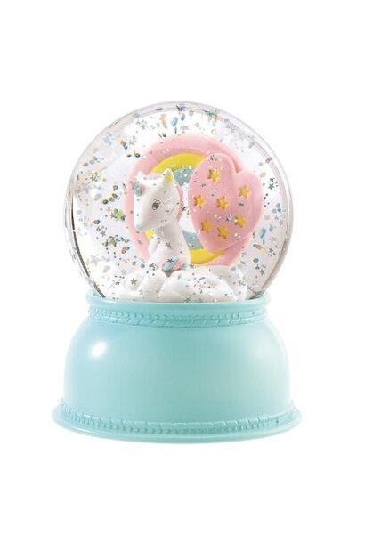 Djeco snow globe "Unicorn" eenhoorn sneeuwbol | deco & nachtlamp