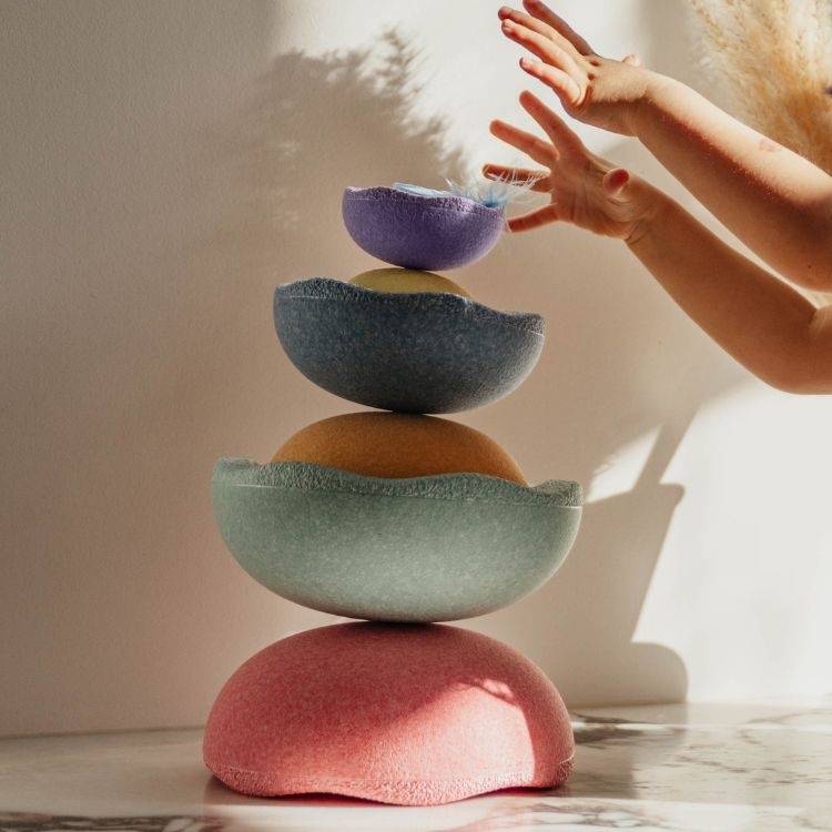 Stapelstein original en stapelstein inside | Labels for Little Ones