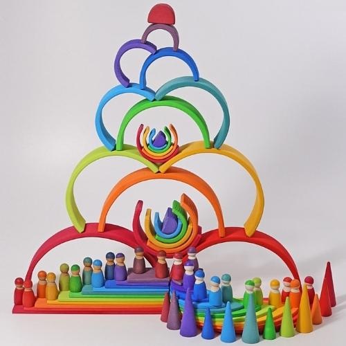 Grimm's Houten regenboog groot | speelgoed-2