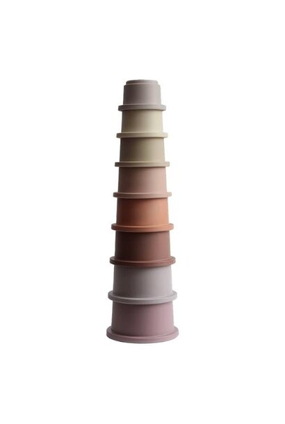 Mushie Stacking Cups Pastel | stapeltoren