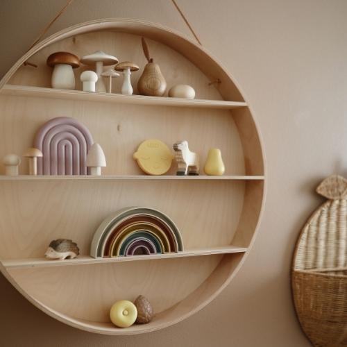 Mushie Stacking Rainbow Tropical | stapeltoren-2