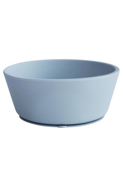 Mushie Silicone Bowl Powder Blue | bakje met zuignap