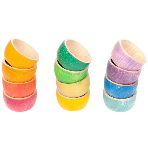 Grapat Houten bakjes 12st | speelgoed-1