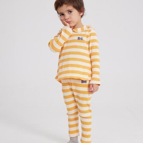 Bobo Choses Baby Yellow Stripes leggings curry | broek-3