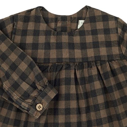 1+ in the family tessa baby blouse earth | top-2
