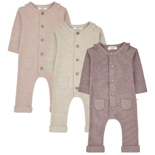 1+ in the family marie baby girly jumpsuit oatmeal | romper-6