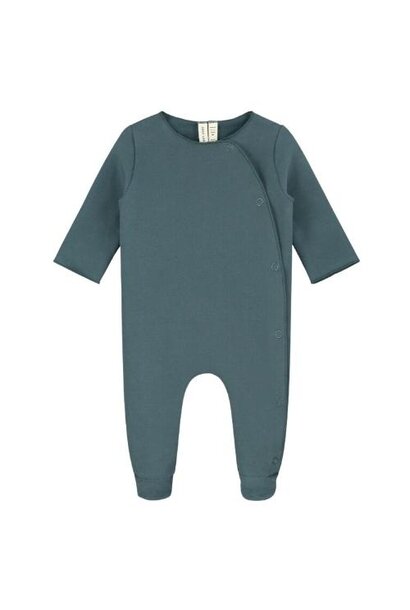 Gray Label Newborn Suit with Snaps Blue Grey | romper