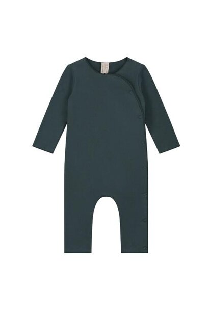 Gray Label Baby Suit with Snaps Blue Grey | romper