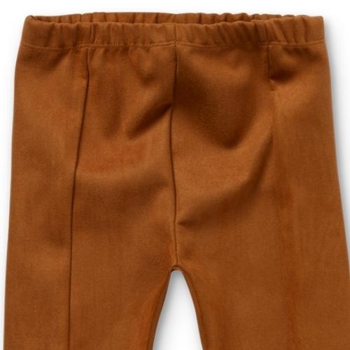 Sproet & Sprout Suede flair pants Chestnut | broek-4