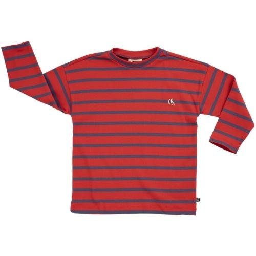 CarlijnQ Stripes red/blue - oversized longsleeve | shirt-1
