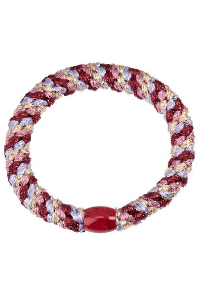Kknekki Haarelastiekje Mix Glitter Lavender Bordeaux | hair tie
