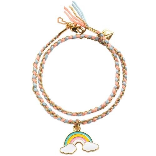 Djeco knutselpakket "You & Me Rainbow Kumihimo" armbandjes maken | kralen set-2