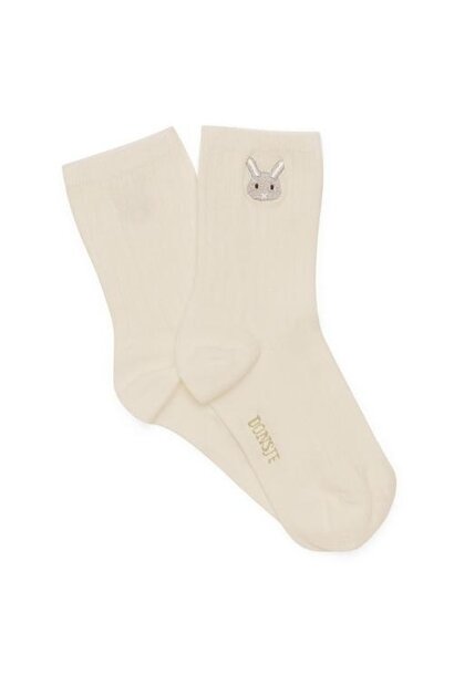 Donsje Bell Socks Bunny Warm White | sokken