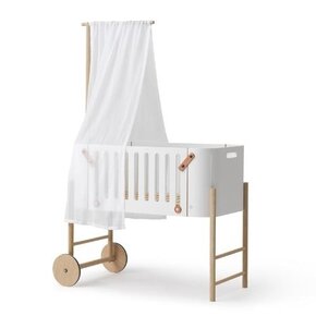 Oliver Furniture Co-sleeper incl. bench conversion white-oak  | wieg