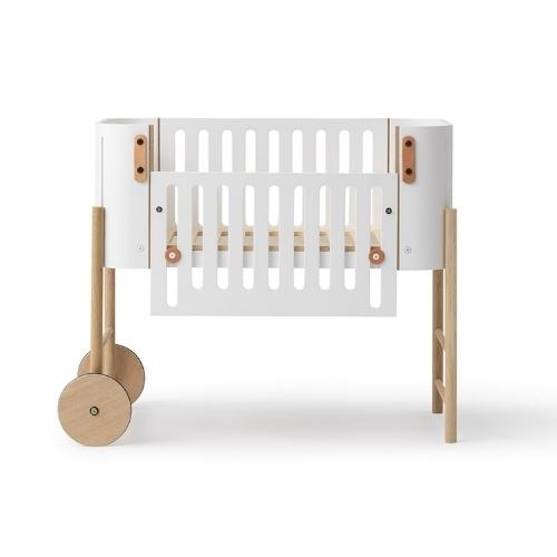 Oliver Furniture Co-sleeper incl. bench conversion white-oak | wieg-3