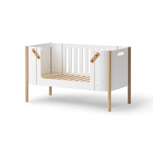 Oliver Furniture Co-sleeper incl. bench conversion white-oak | wieg-5