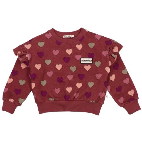 The New Society Christy Sweater Hearts | trui-1